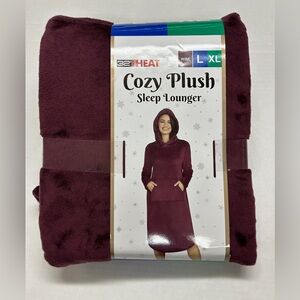 NEW- 32 Degrees Women’s Cozy Plush Hoodie Sleep Lounger (Wine Color)